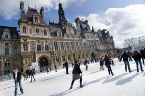 La patinoire de l'Hôtel de ville de Paris