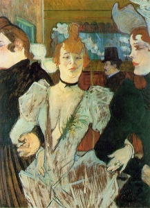 La Goulue arrivant au Moulin rouge Toulouse Lautrec