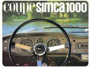 Coupe simca tableau de bord