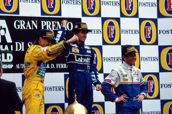 Brundle podium Imola 1993