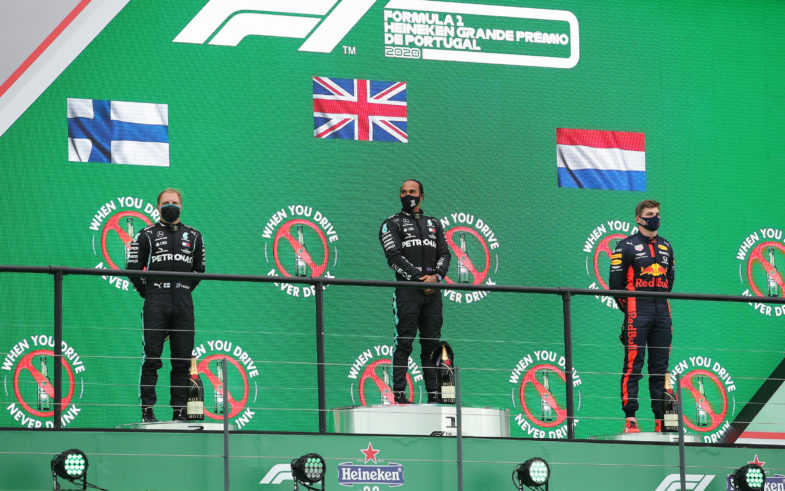 podium Grand Prix Portugal 2020